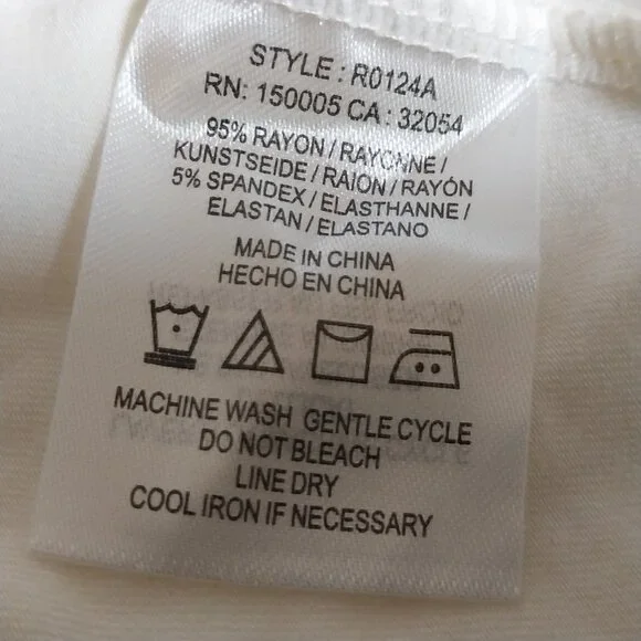 LITTLE BLACK BODYSUIT SIZE L CREAM WHITE This OFF SHOULDER RUFFLE THONG BODYSUIT - Picture 10 of 12